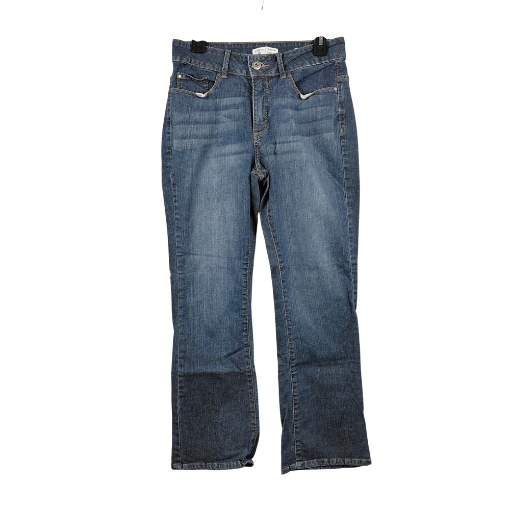 Riders by Lee Women Boot Cut Jeans‎ No Gap Waist Medium Wash Denim Size 10P